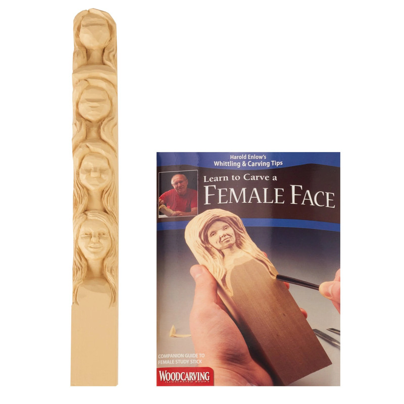 Carving Study Stick - Project Types:Female Face